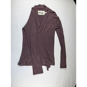 Cariloha Plum Bamboo Cover Up Cardigan Size Small
